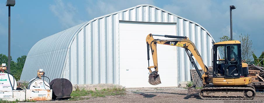 Excavator garage